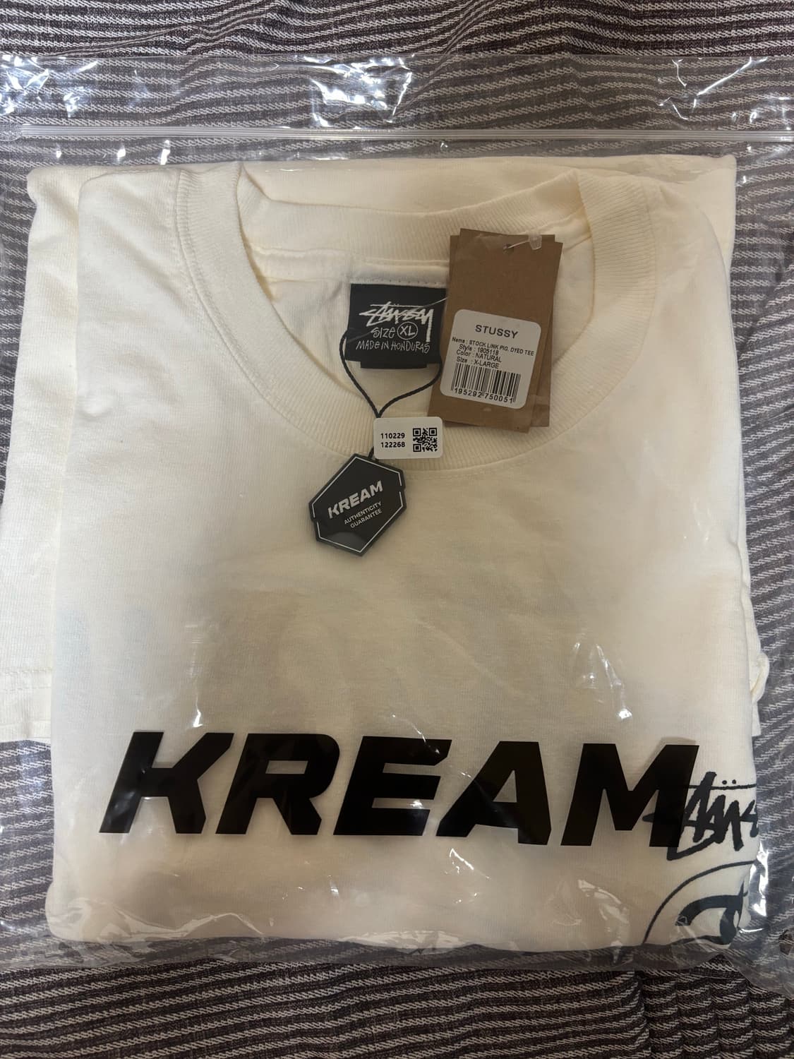 스투시 스탁 링크 반팔 티셔츠 피그먼트 내츄럴 XL 상품이미지2