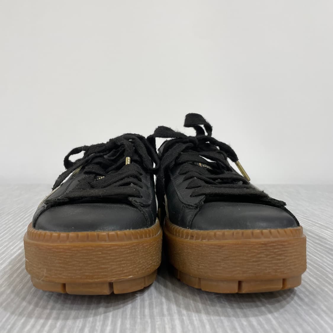  595) 푸마 바스켓 플랫폼 트레이스 스니커즈 230mm 상품이미지4