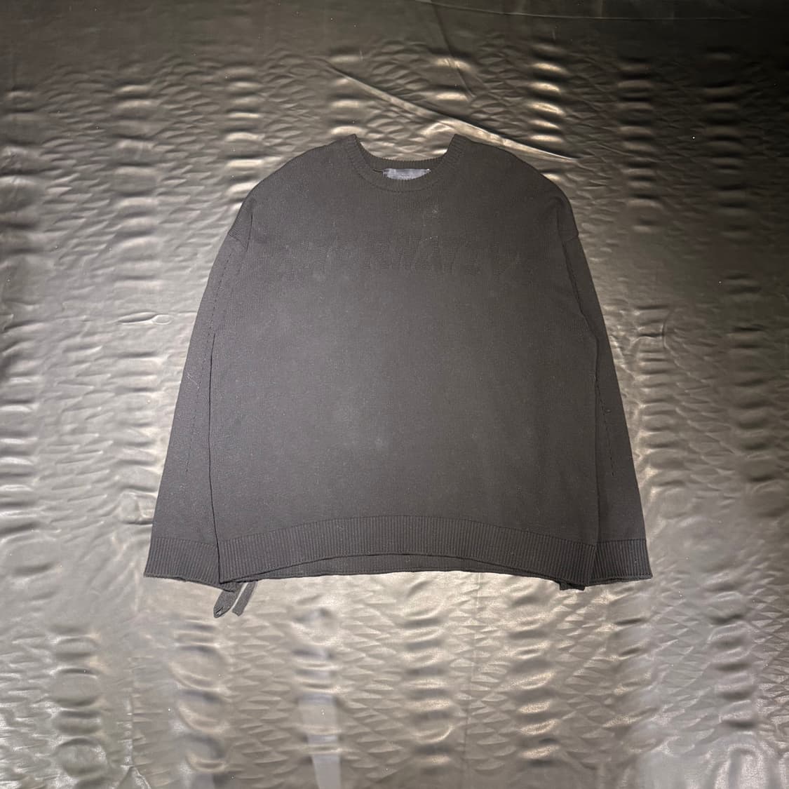 준지 스트랩 니트 블랙 상품이미지1