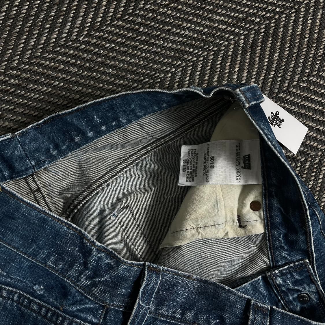 리바이스 501 워싱 데님 레귤러 팬츠o 3307 상품이미지5