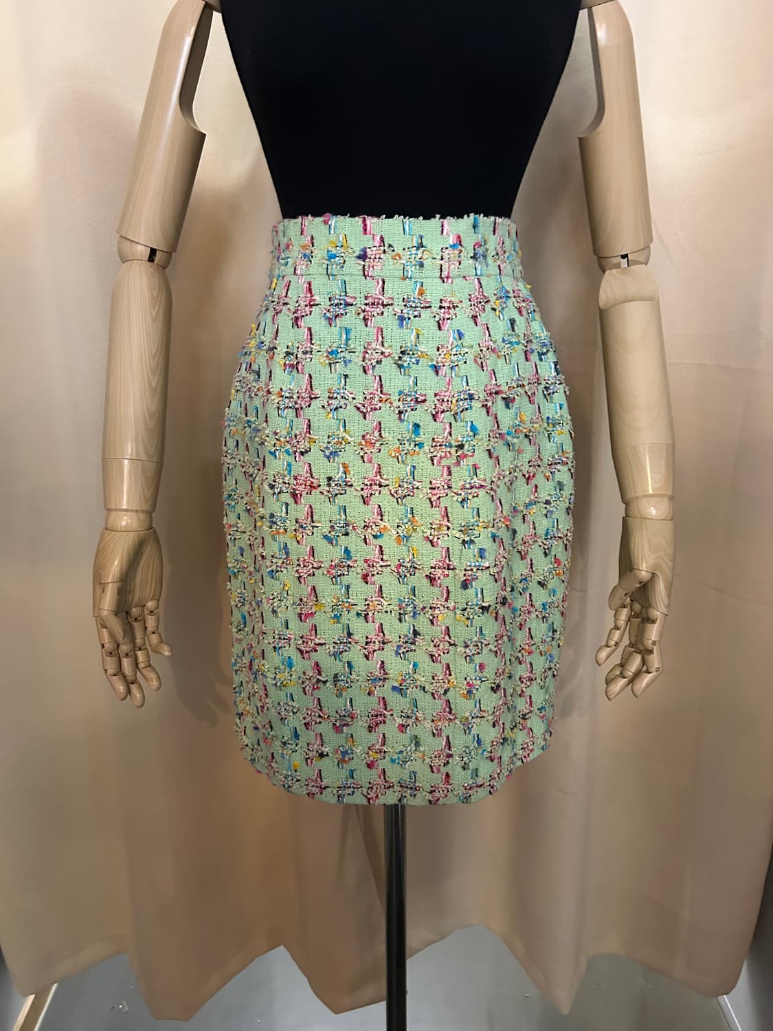 샤넬 1995 S/S collection 민트그린 트위드팬츠 상품이미지3