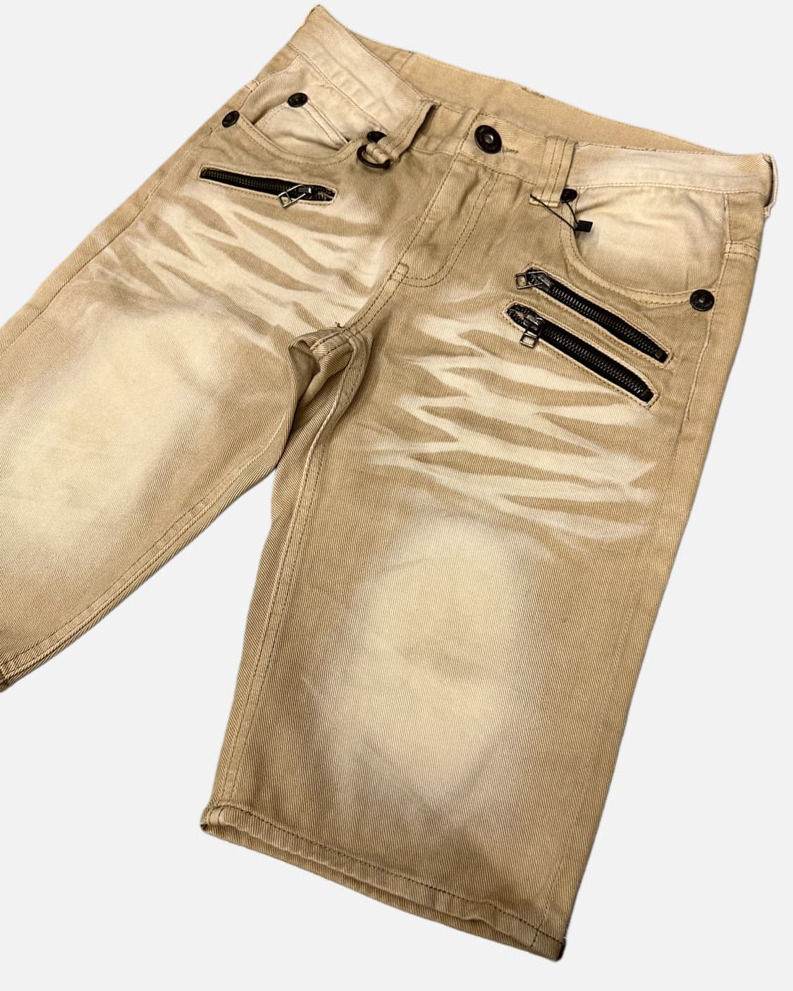 beige fade zipper detail shorts 상품이미지4