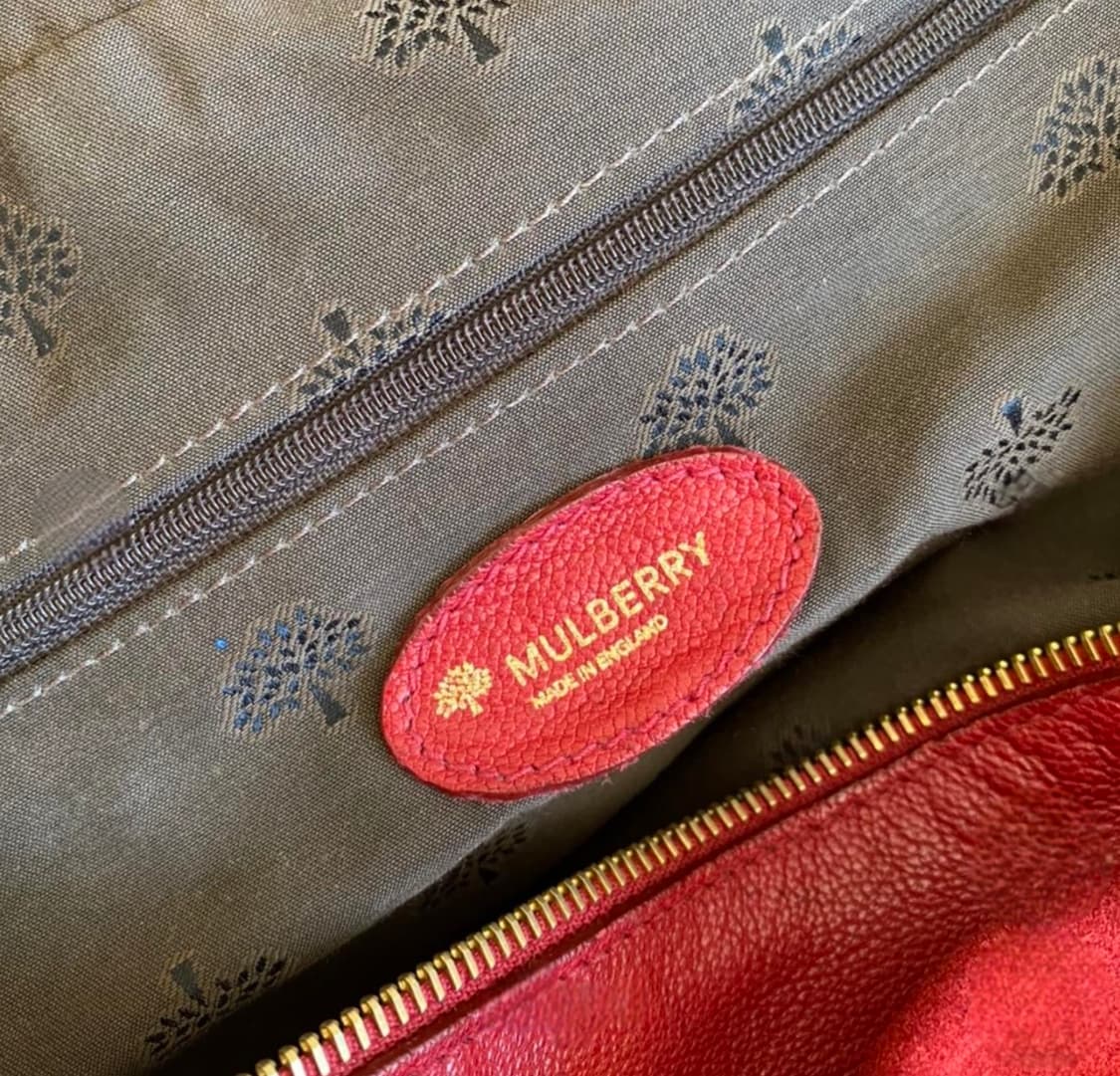 멀버리 레드 가죽 토트백 상품이미지2