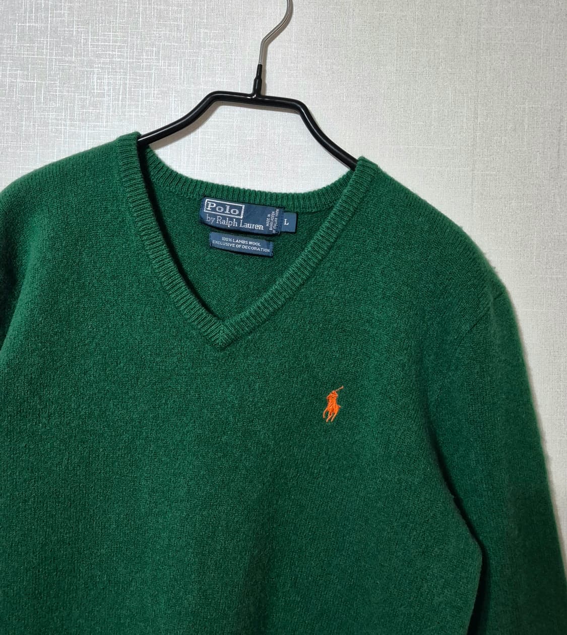 폴로 램스울 브이넥 니트 상품이미지4