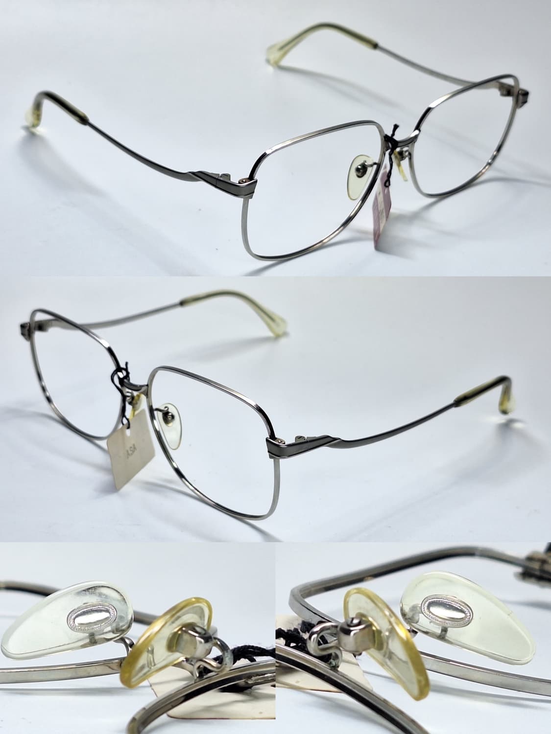 80s 일본제 빈티지 데드스톡/SPM 선플래티늄 웰링턴 안경테 56mm 상품이미지7