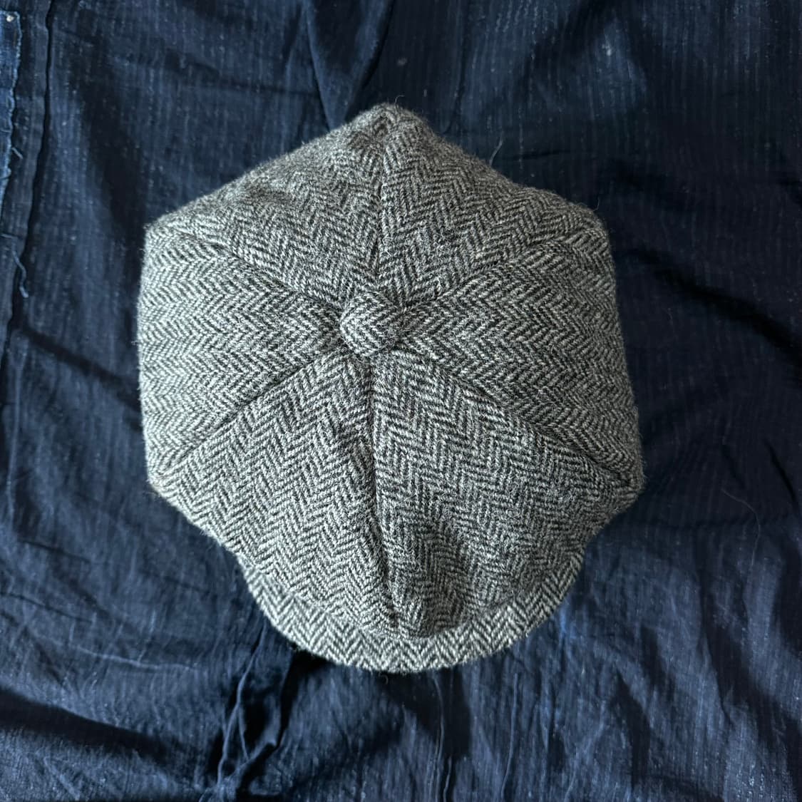 해리스트위드 헤링본 트위드 울 뉴스보이햇 60-62 상품이미지2