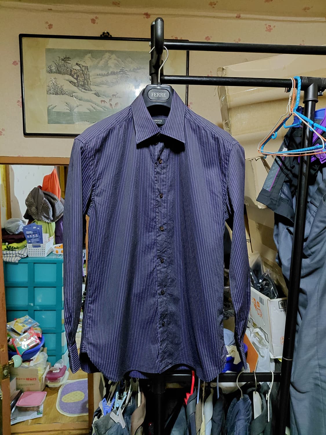 [GUIDUCCI](귀두치)코튼 스트라이프 셔츠 100사이즈  상품이미지1