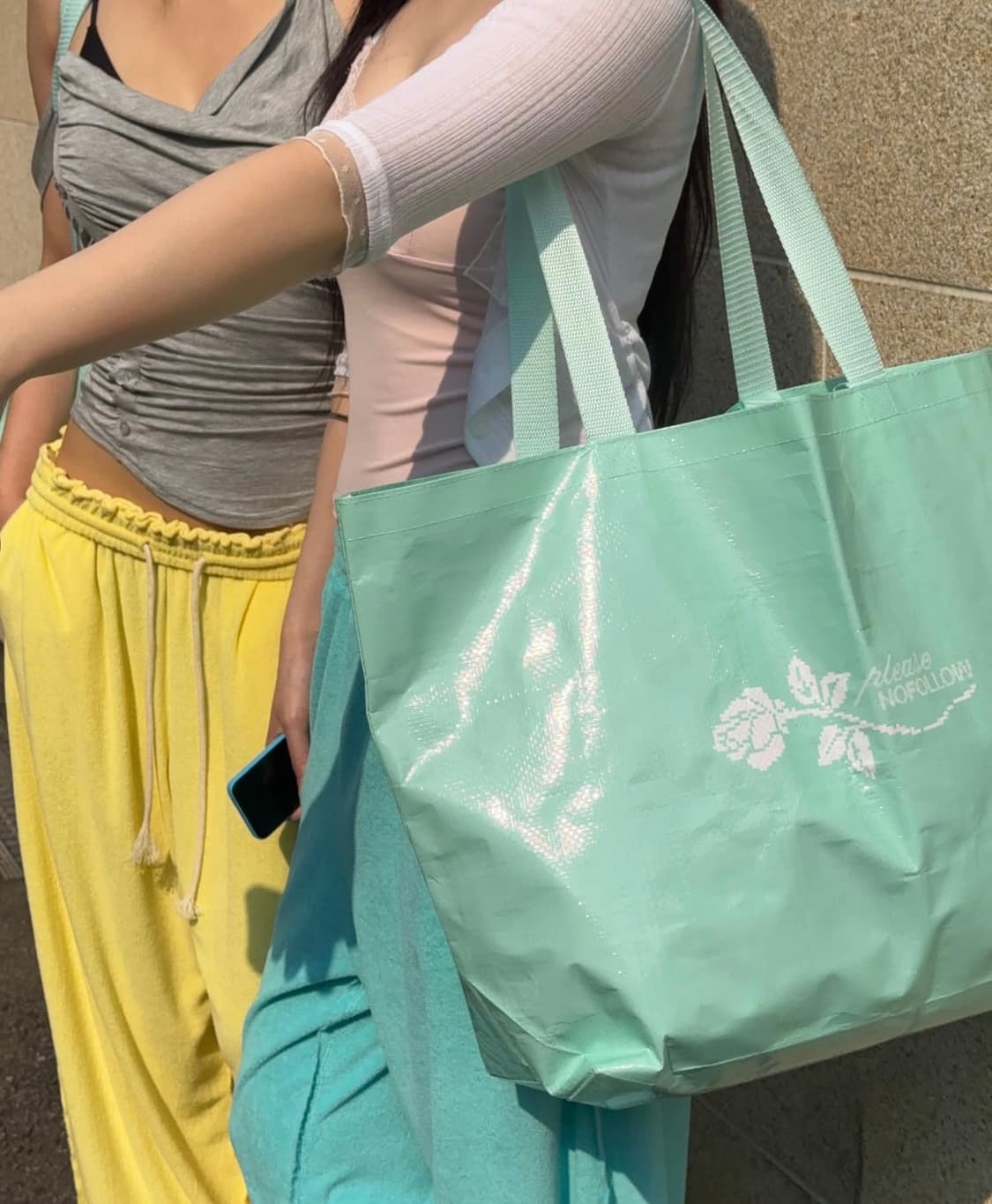 플노팔 로고 타포린백(민트) 상품이미지1