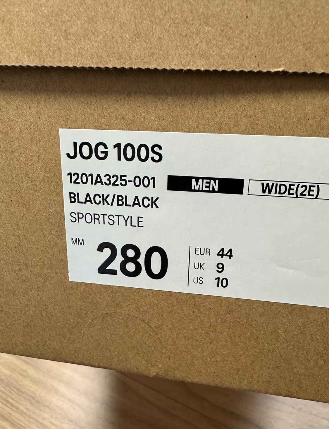 아식스 조그 100 S 블랙 - 2E 와이드 280 상품이미지8