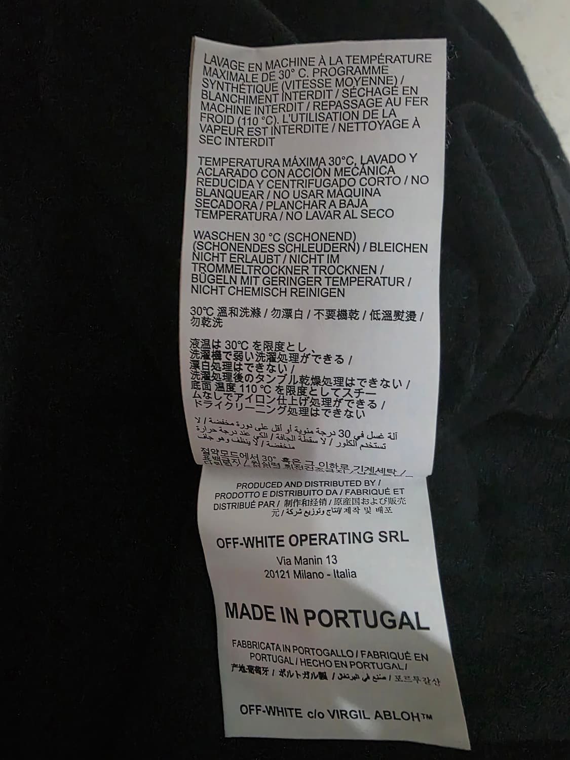 offwhite 오프화이트  핸드 카드 반팔티셔츠 M사이즈 상품이미지3