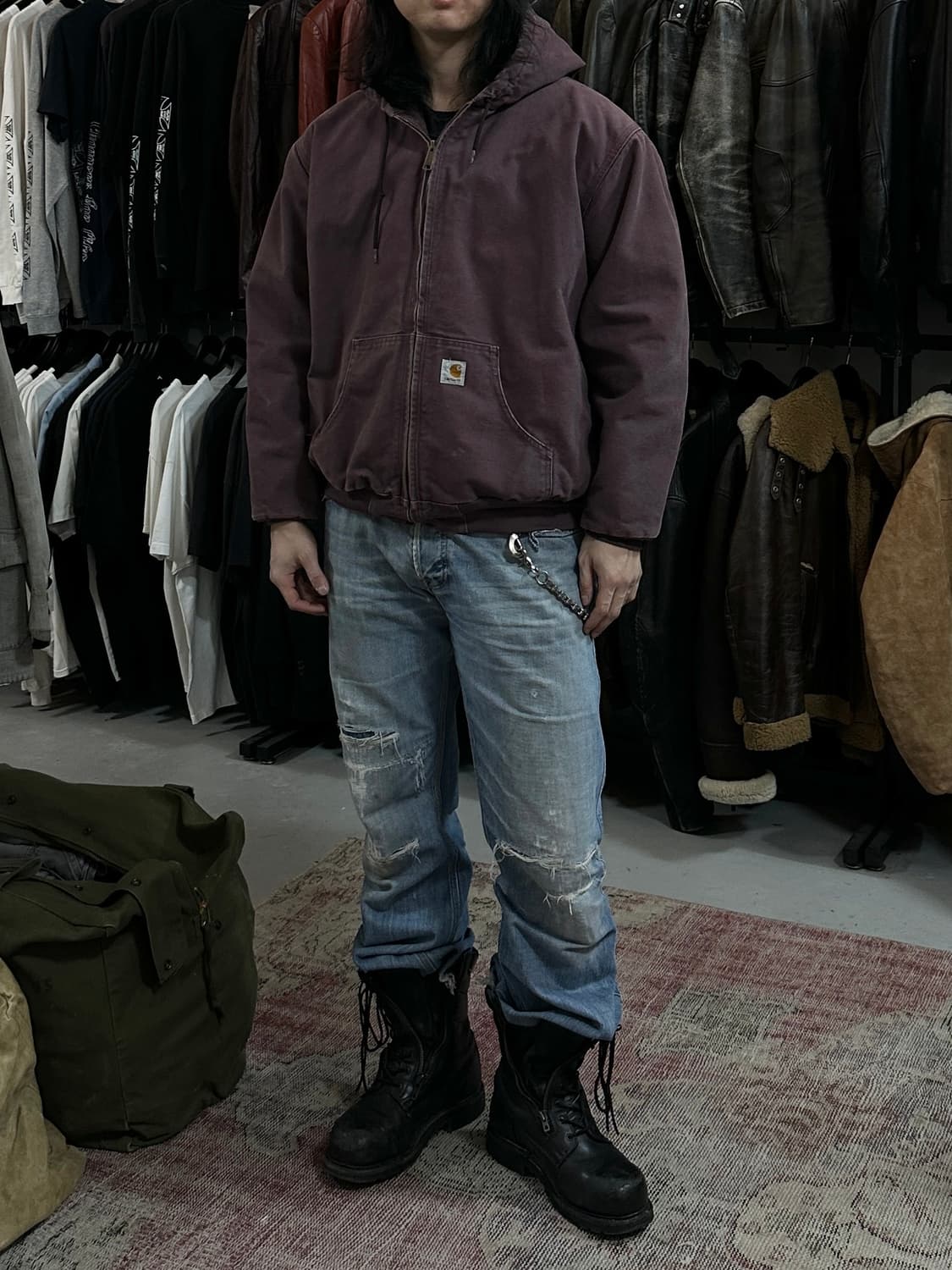 OG 칼하트 J130 액티브 자켓 칼하트 DPM 후드 자켓 상품이미지3