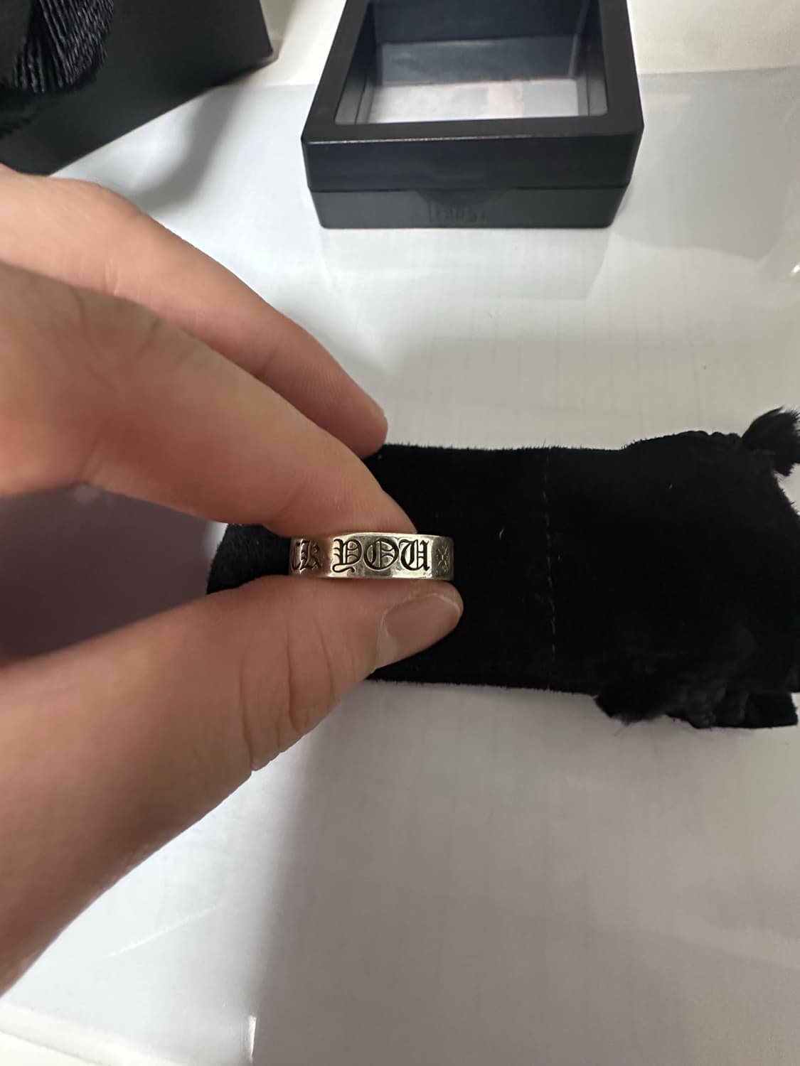 크롬하츠 퍽유링 us 6.5 신강구매 상품이미지4