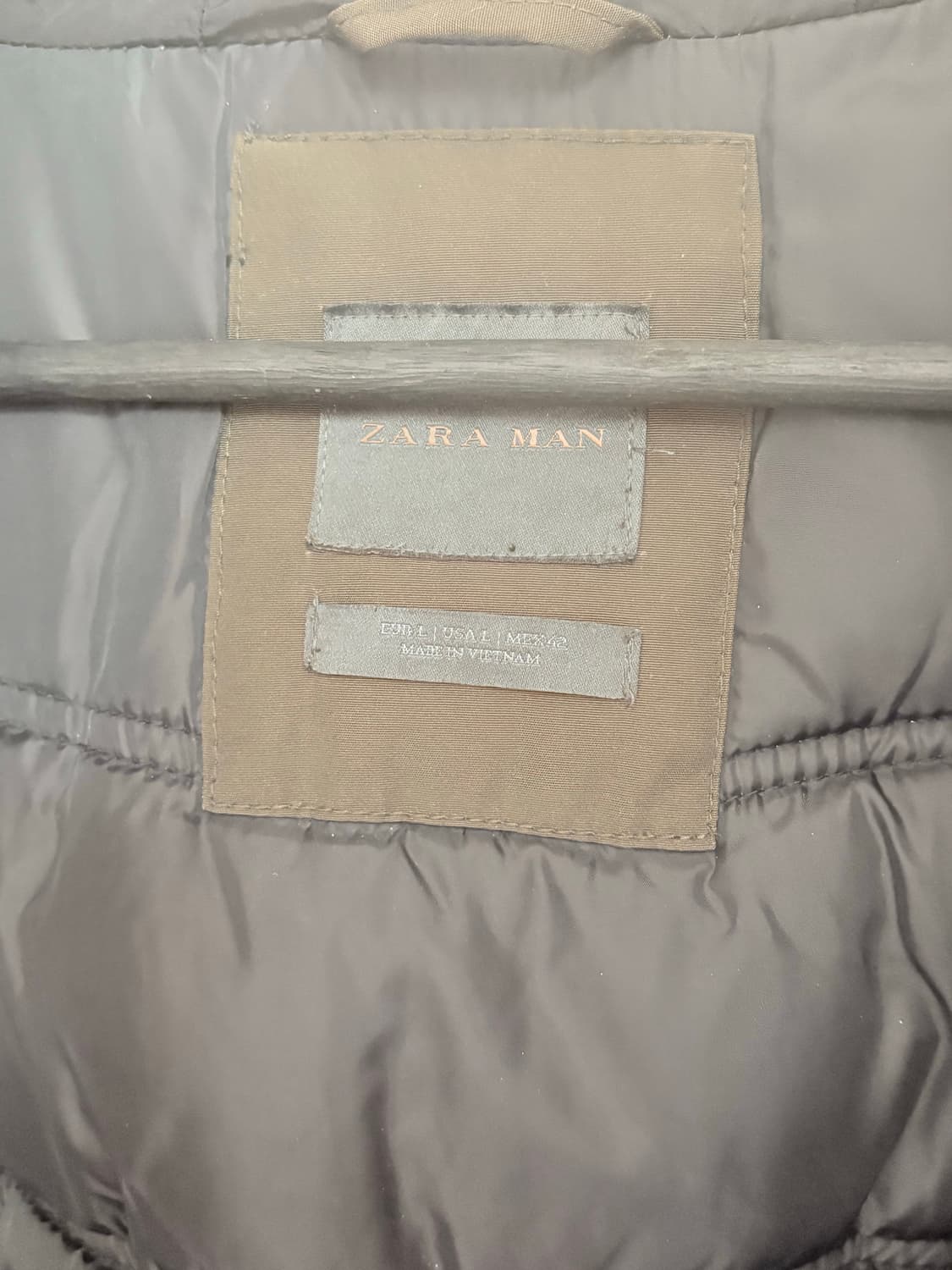 zara man 자라맨 겨울 야상 패딩 카키컬러 남성패딩 상품이미지7