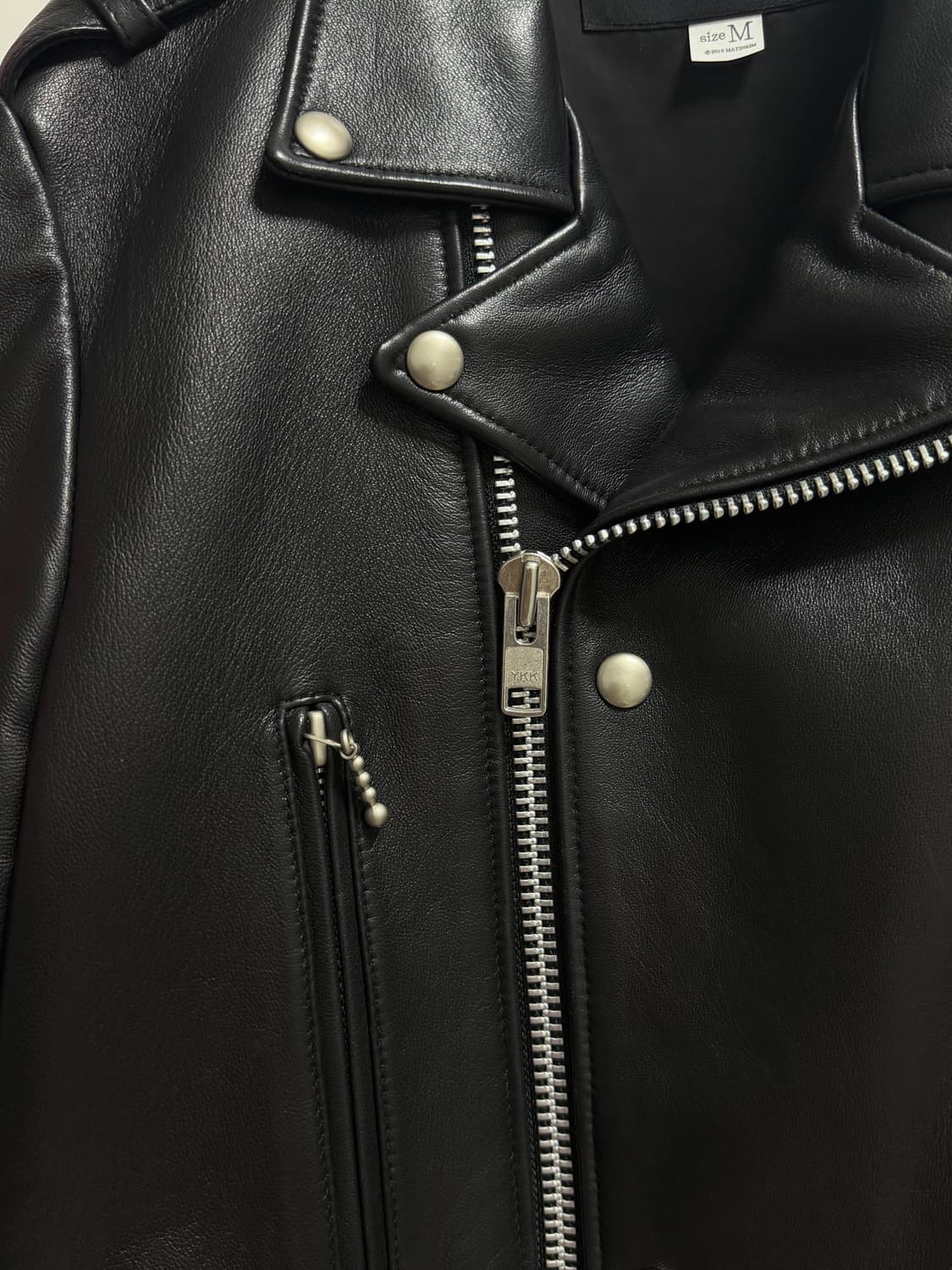 마뗑킴 레더 라이더자켓 m 상품이미지7