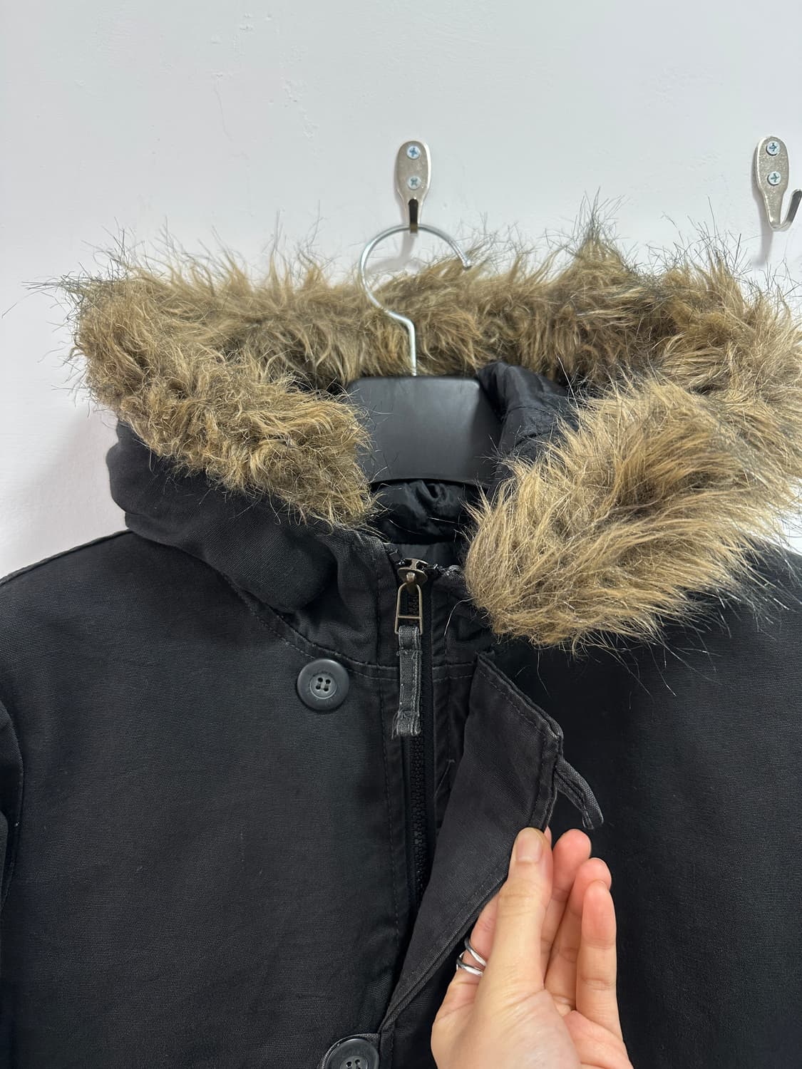 Fade fur bomber jacket 상품이미지2