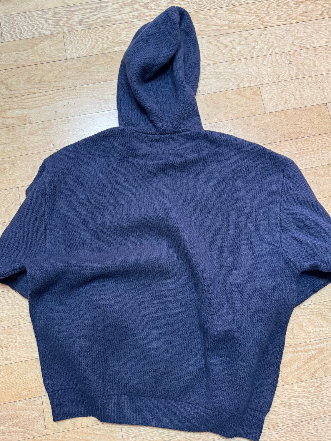 [M] 스투시 네이비 니트 집업 상품이미지2