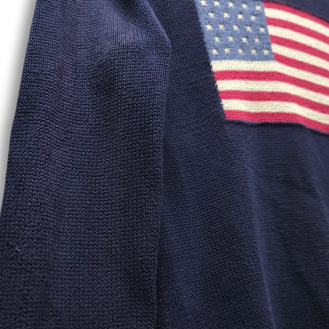 [S] 폴로 네이비 성조기 후드 니트 상품이미지10