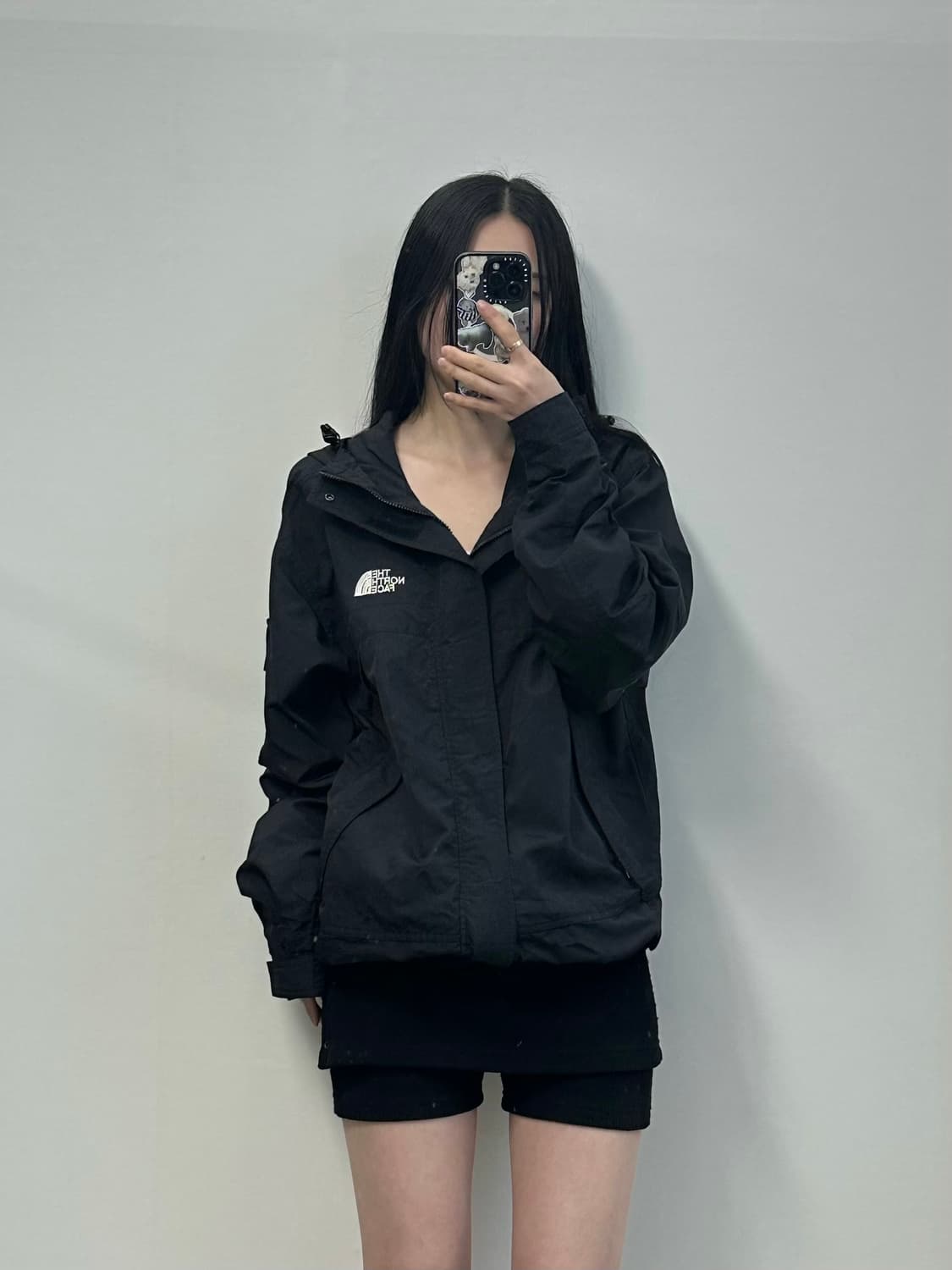 노스페이스 포켓 블랙 윈드 바람막이 자켓 상품이미지1