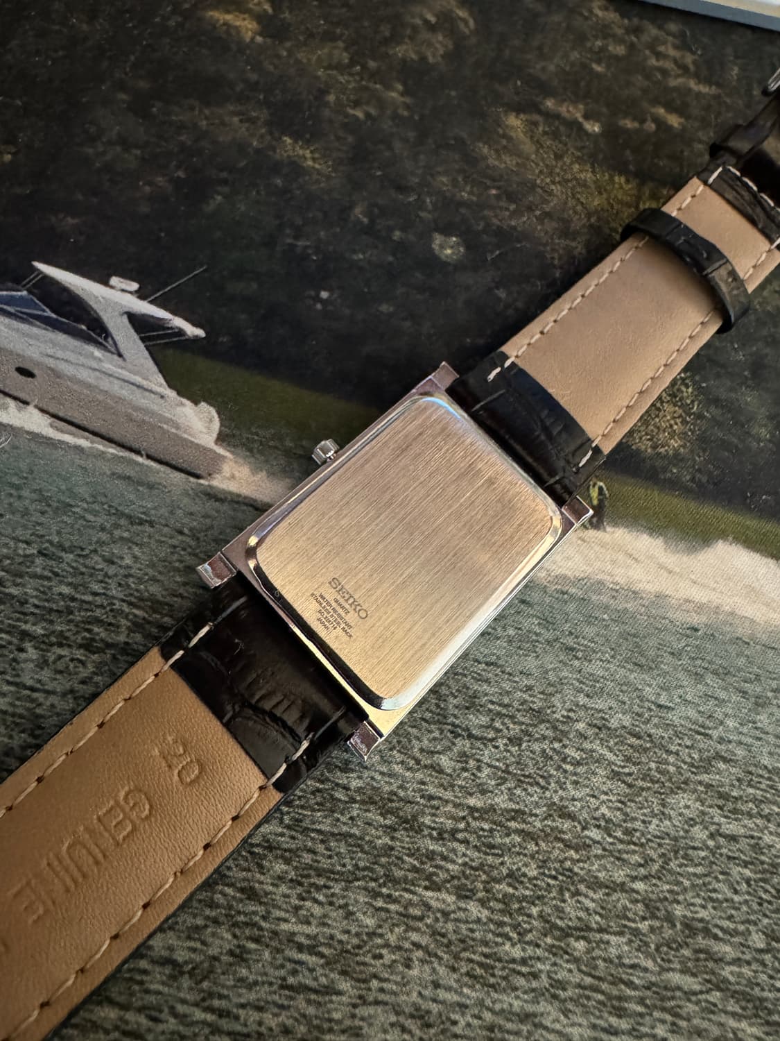 80s 빈티지 세이코 SQ 탱크 쿼츠 상품이미지2