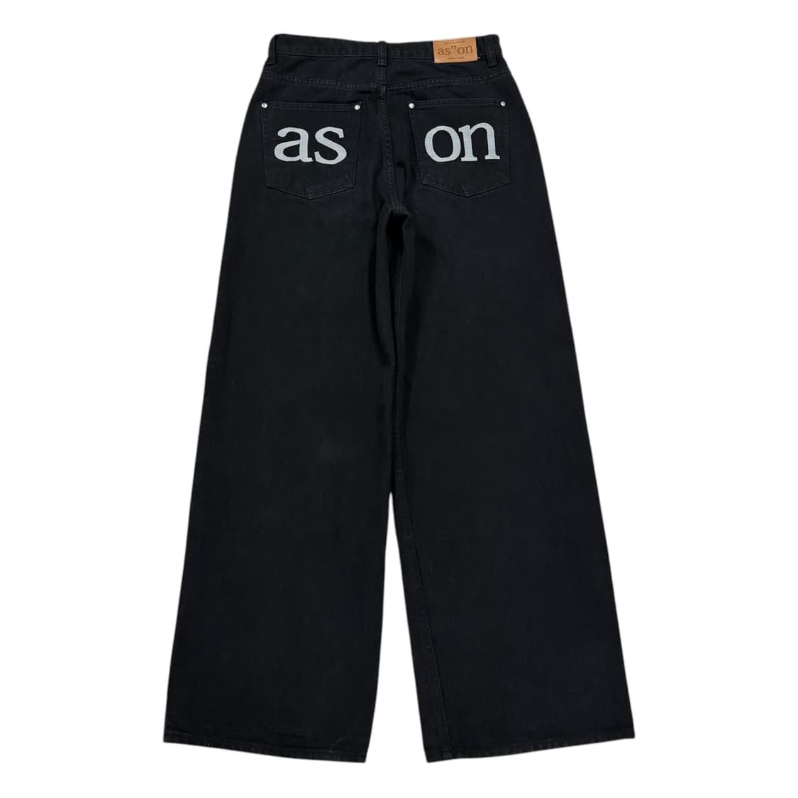 ASON 애즈온 스모그 와이드 팬츠 바지 블랙 M 상품이미지1