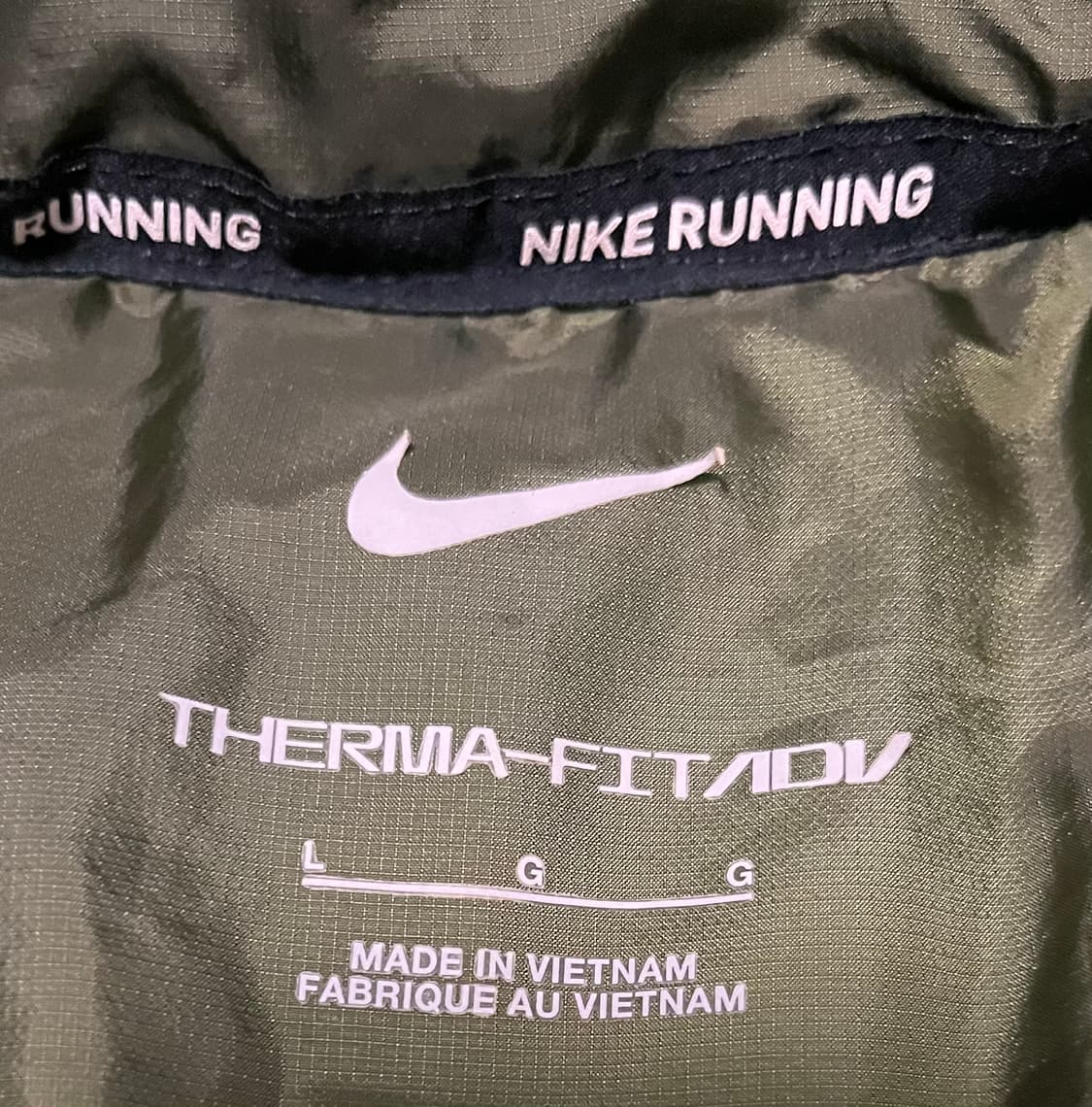 나이키 써마핏 ADV 러닝 패딩 L 올리브 상품이미지5
