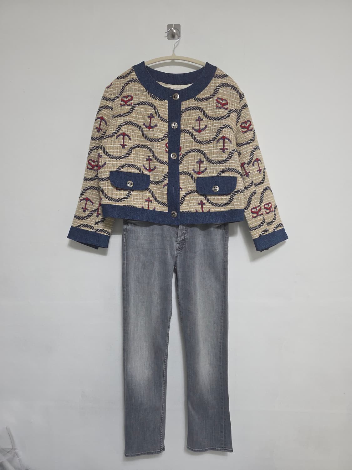 SANDRO 산드로 앵커 트위드 자켓 38 상품이미지4