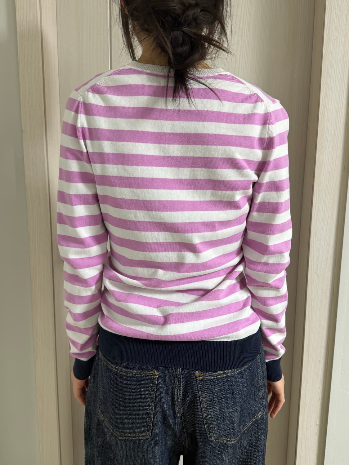 타미힐피거 쿨핑크 줄무늬 긴팔티 상품이미지3