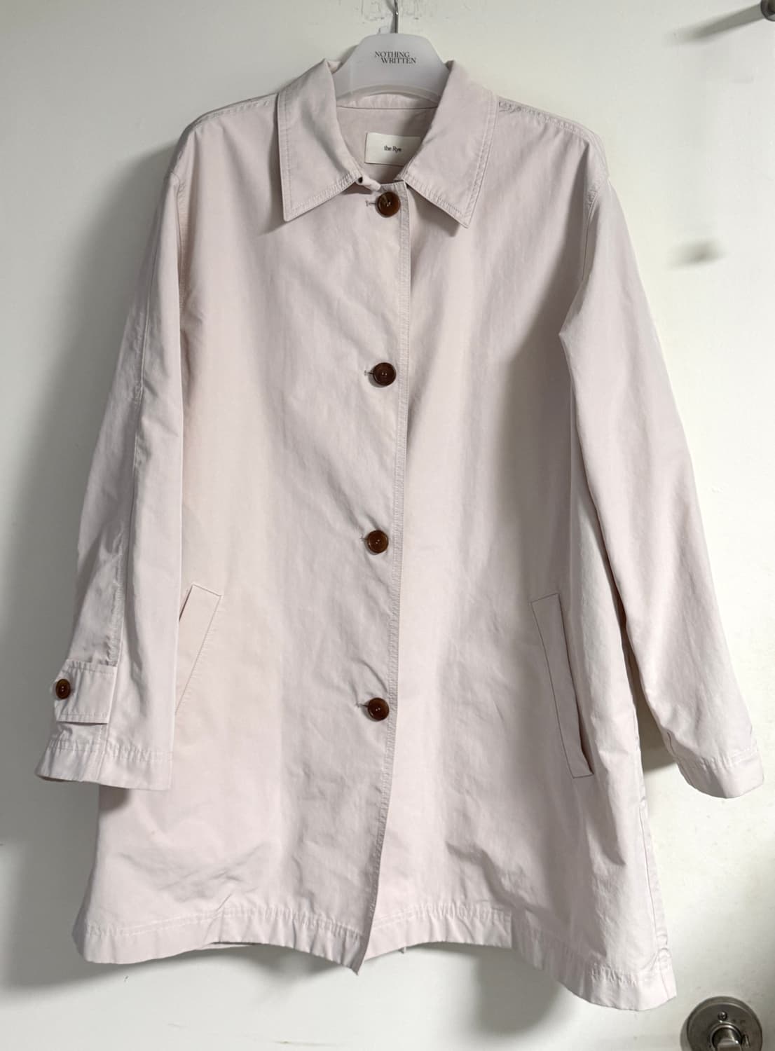 더라이 트렌치코트! 낫띵리튼 에토스 프라다 킨더살몬 파사드패턴 아모멘토 상품이미지9