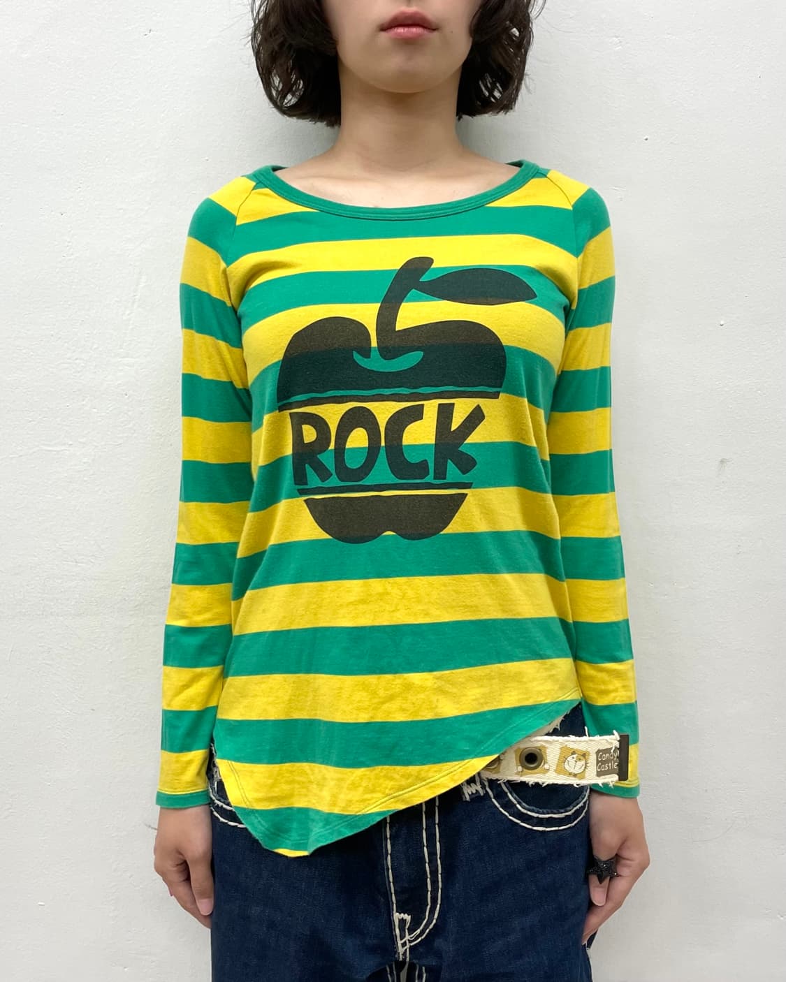 Rock Apple Asymmetric Green Long Sleeve 상품이미지2