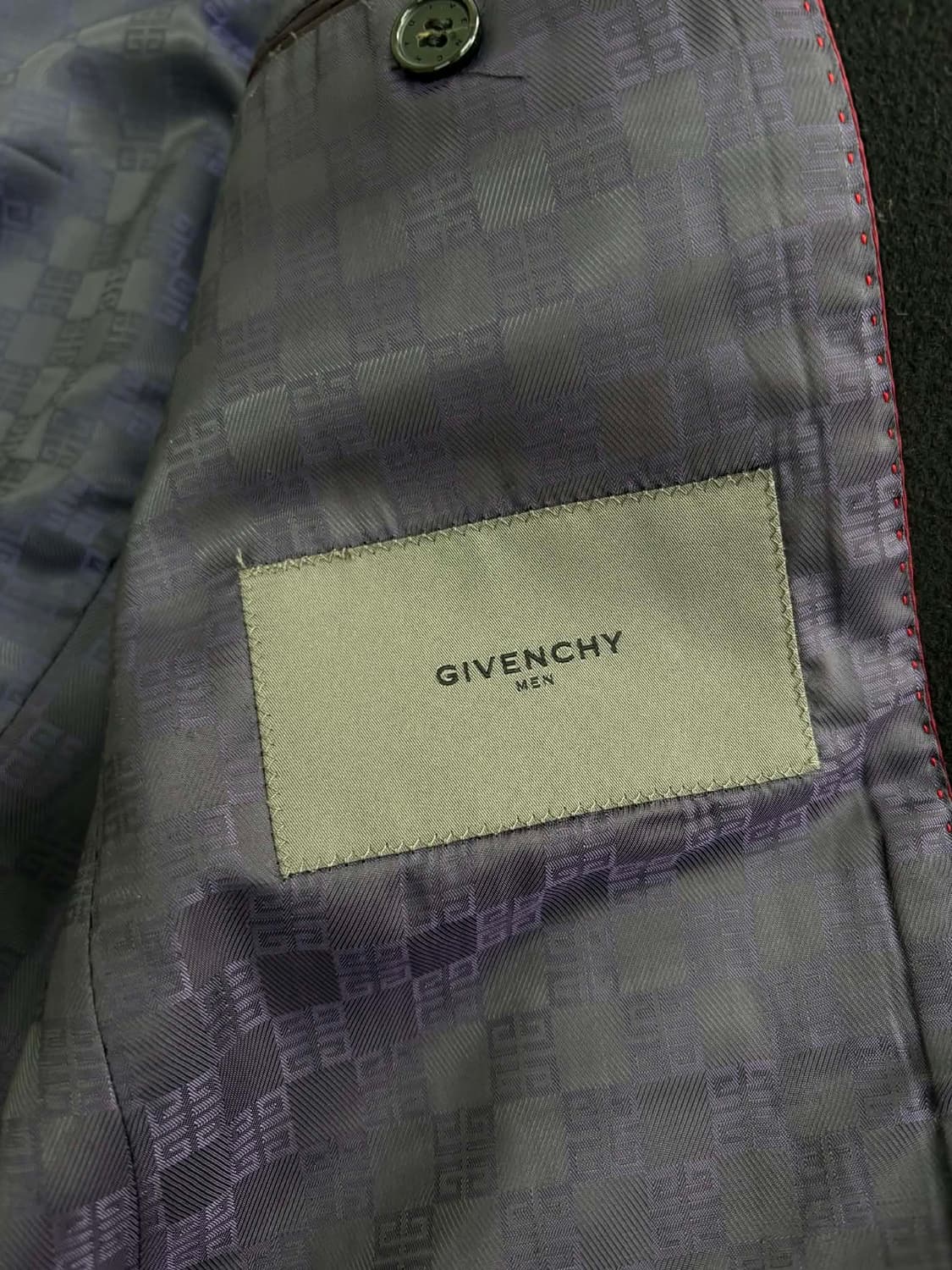 [100] 지방시 블랙 울 싱글 코트 상품이미지3