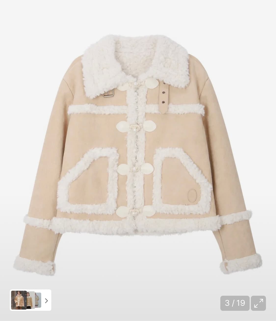 비터셀즈 메리 펄 무스탕-베이지 상품이미지1