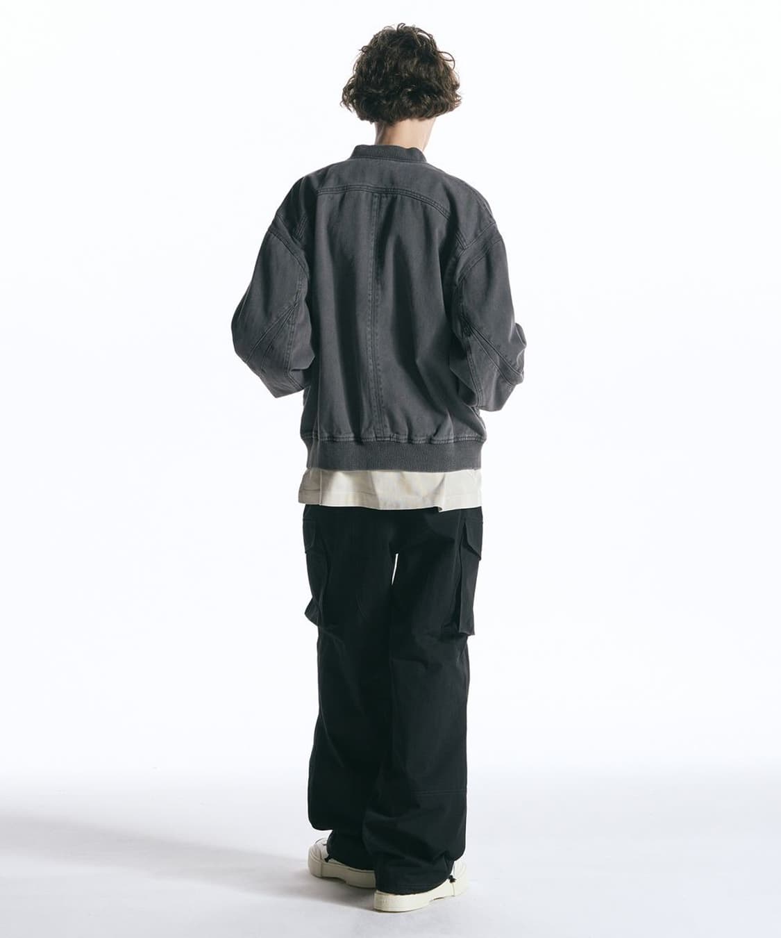 인사일런스 콘트라스트 데님 블루종 CHARCOAL 상품이미지4