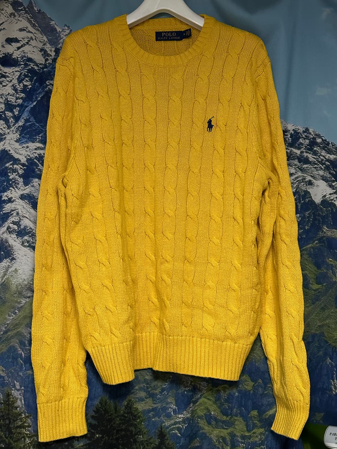 [M]폴로 랄프로렌 케이블 니트/옐로우 상품이미지1