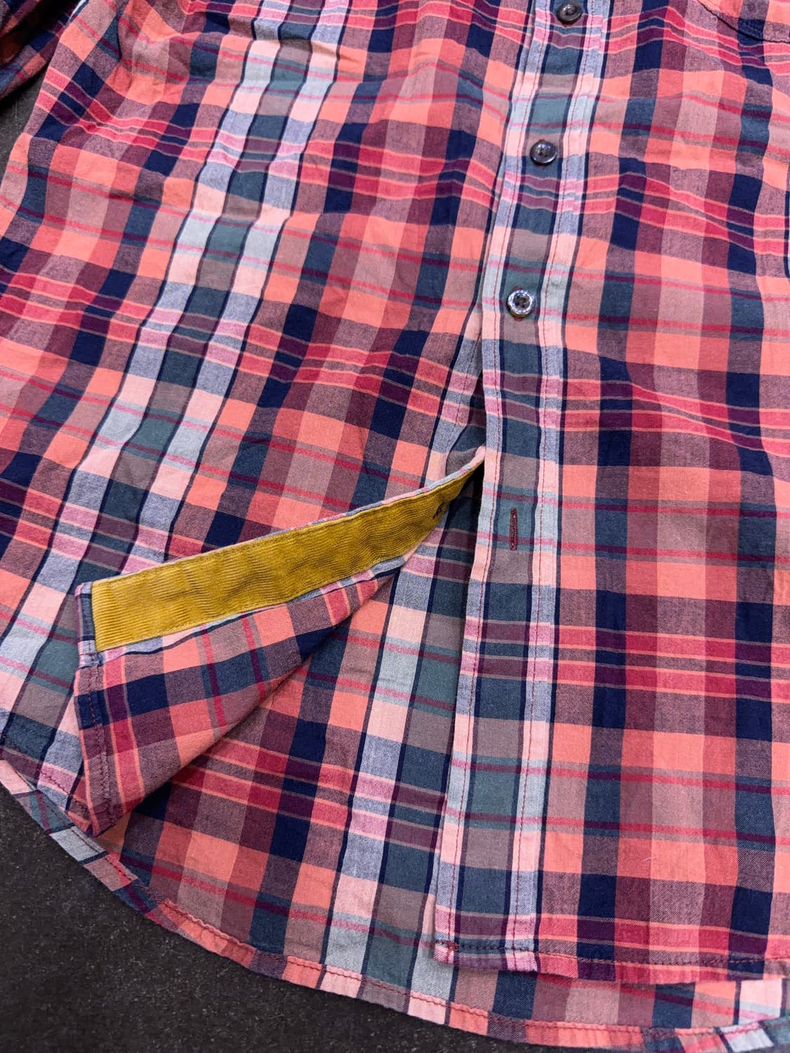 리바이스 슬림핏 린넨 원포켓 캐쥬얼 체크셔츠 남방 M 상품이미지6