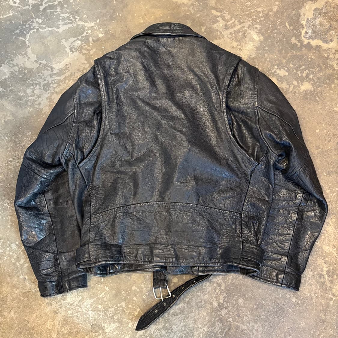 빈티지 더블 라이더 가죽 자켓 상품이미지2