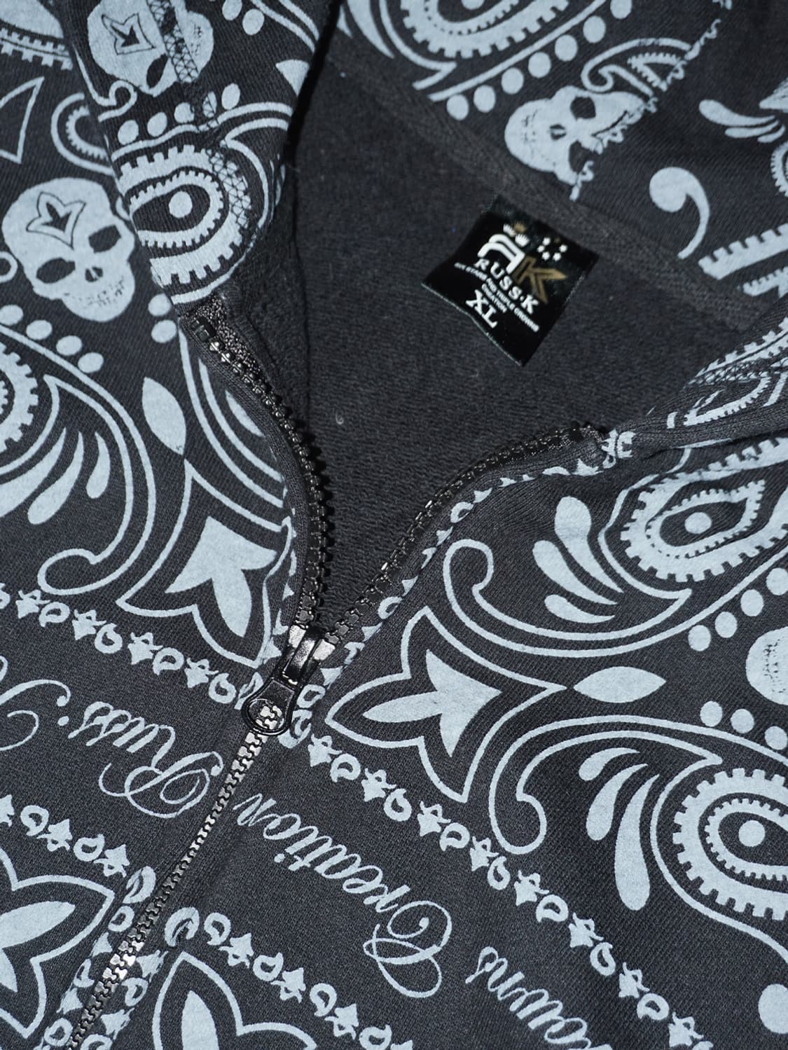 (russ-k) gothic paisley zip-up hood  상품이미지3
