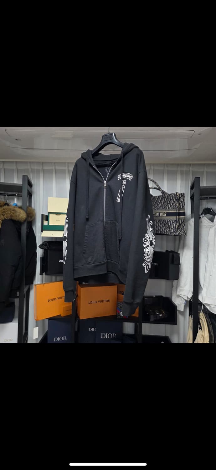 크롬하츠 티바로고 홀스슈 플로랄 후드집업 m 오버핏 상품이미지1