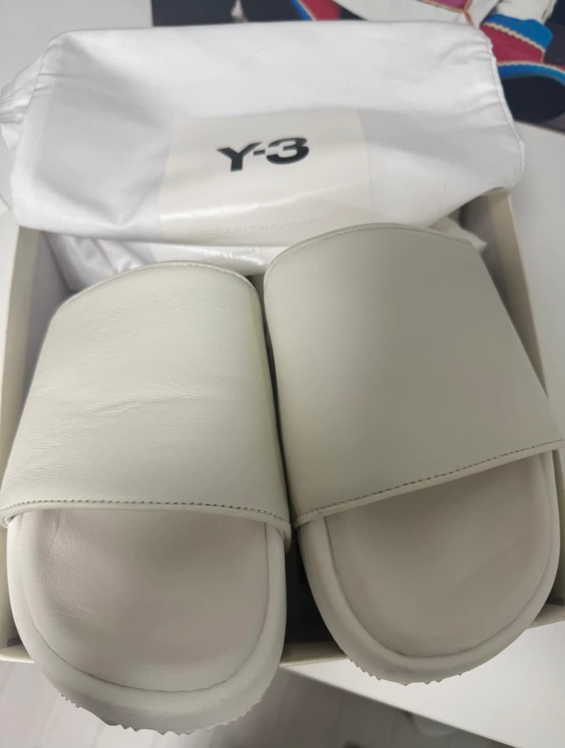 Y-3 아디다스 화이트 슬라이드 슬리퍼 275 상품이미지1