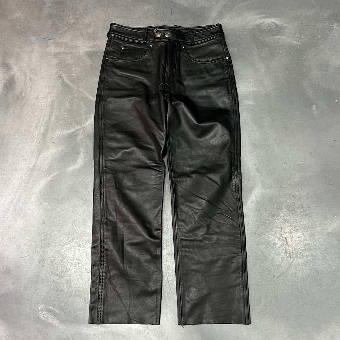  할리데이비슨 레더 바이커 팬츠 y15281 상품이미지1