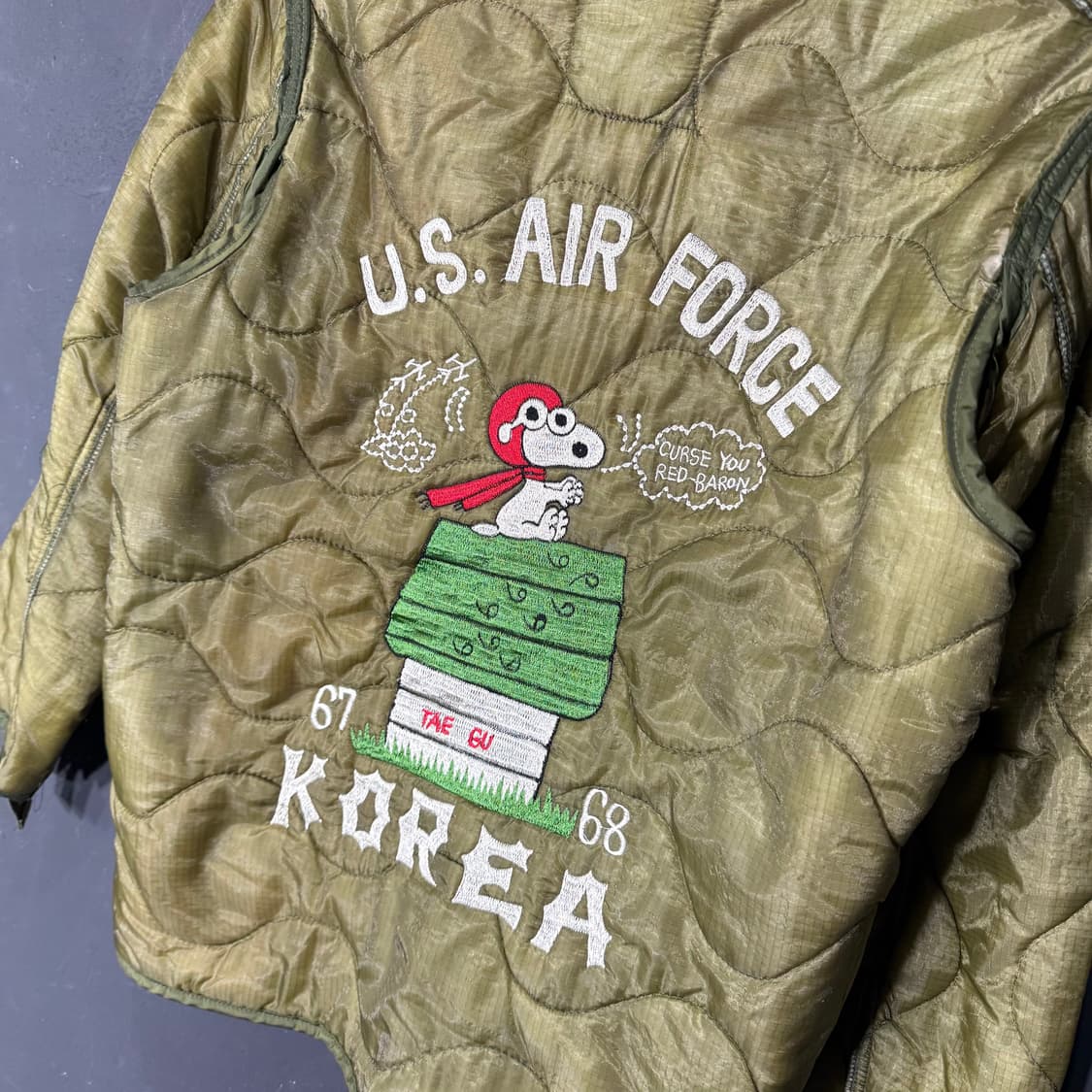 빈티지 m65 스누피 밀리터리 라이너 (xs) old_8379 상품이미지2