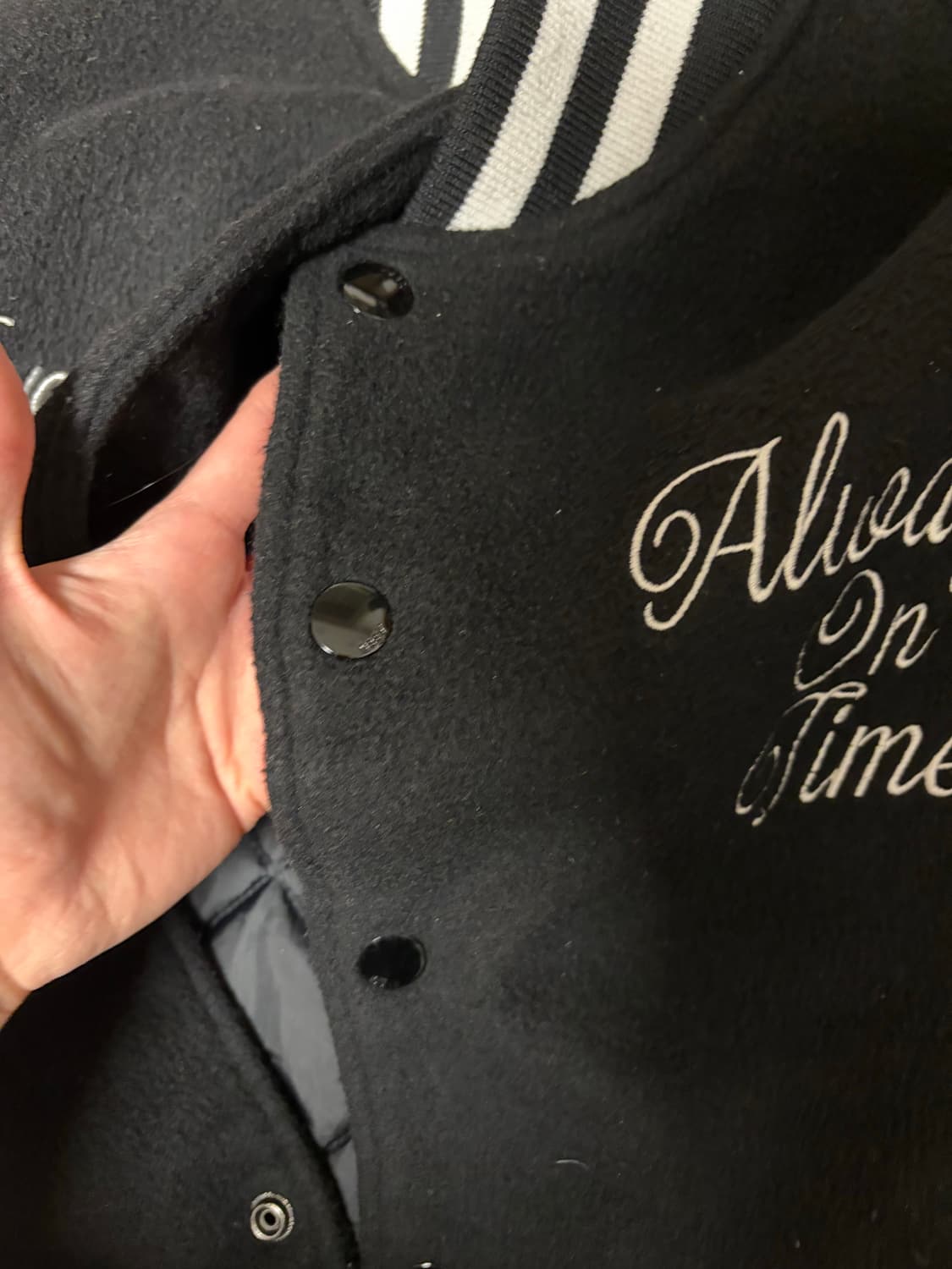 오베이 타임 바시티자켓 m size 상품이미지4