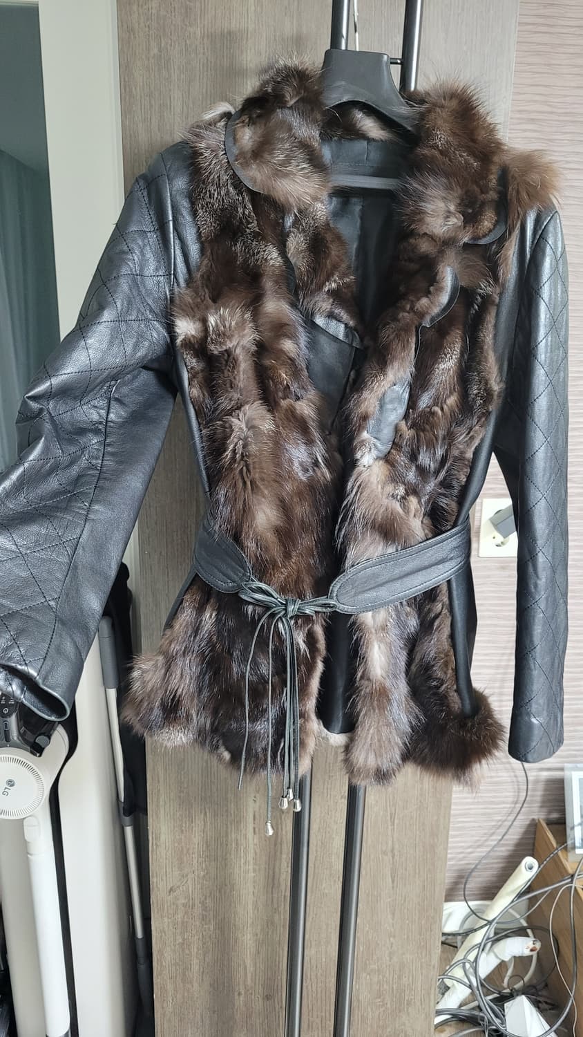 쉬즈미즈  양가죽  리얼폭스 가죽자켓-66사이즈 상품이미지1