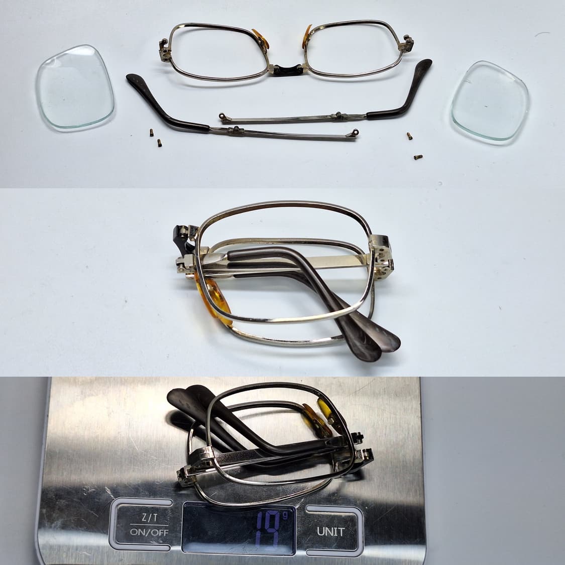 80s 일본 빈티지/ 접이식 폴딩 휴대용 안경테 수입 패션 아이웨어 클래 상품이미지8