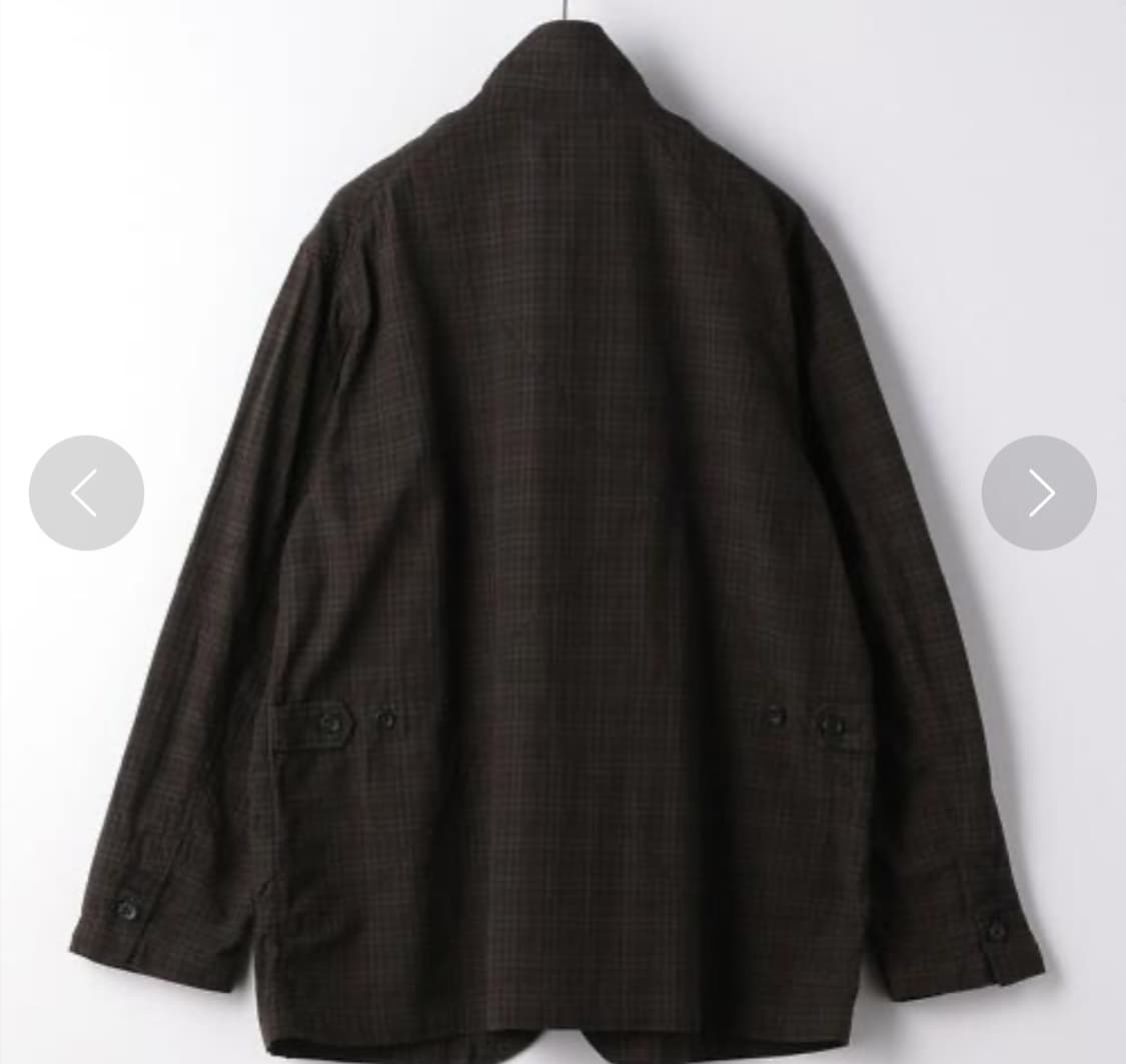 엔지니어드가먼츠 로이터 자켓 핀턱스몰플레이드 S사이즈 상품이미지2