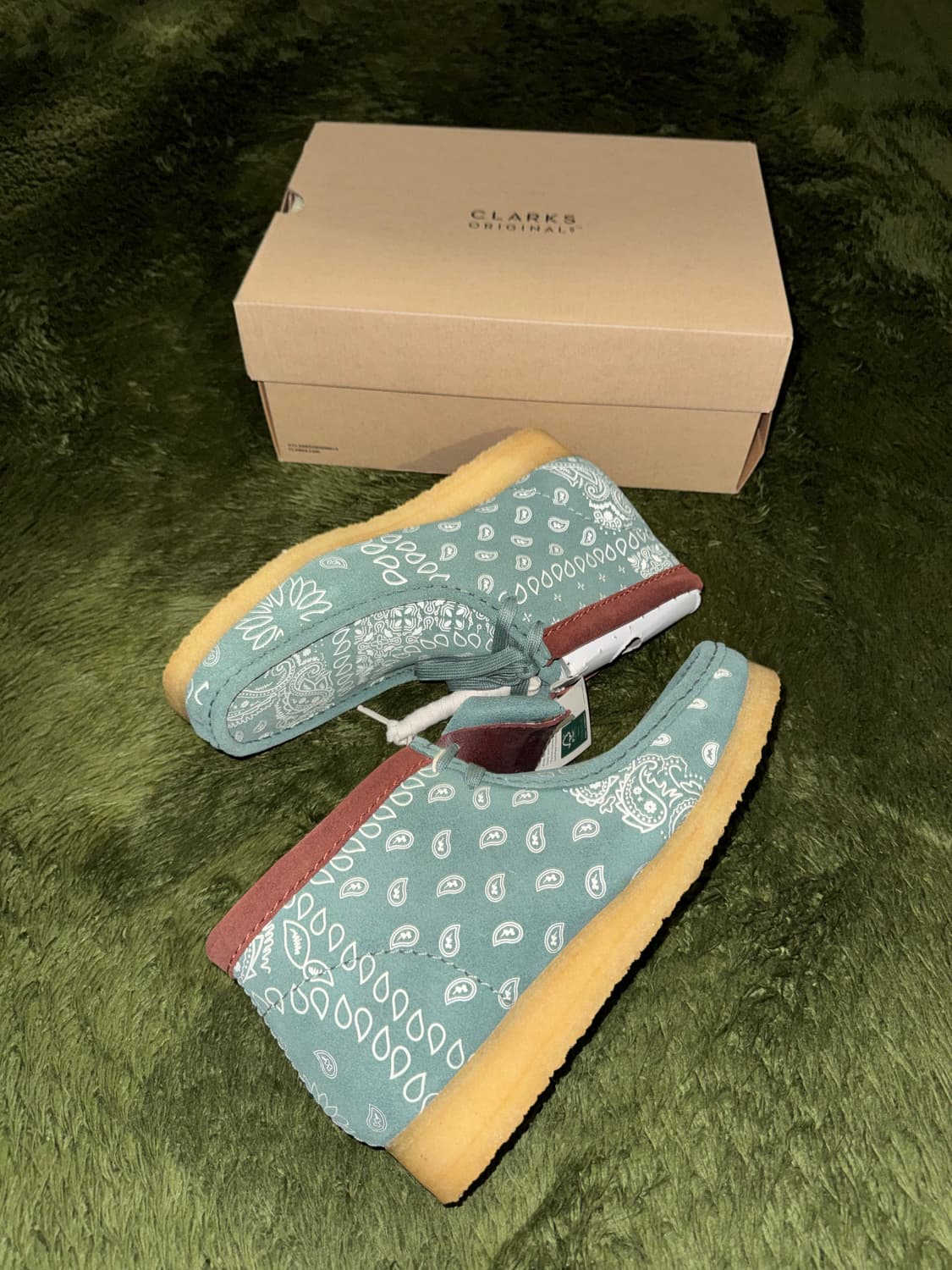 [265] Clarks 클락스 왈라비 부츠 페이즐리 그린 상품이미지5