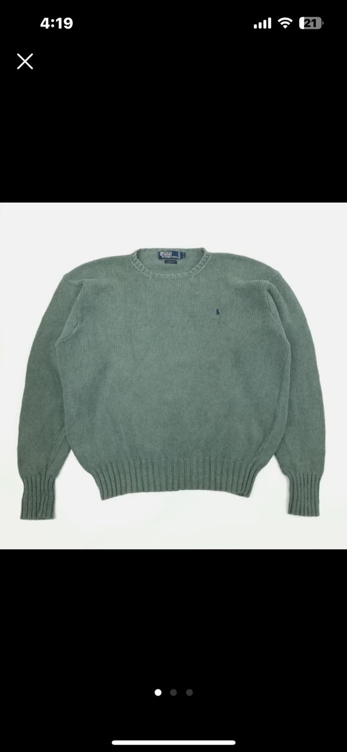 폴로 랄프로렌 올리브 니트 상품이미지1