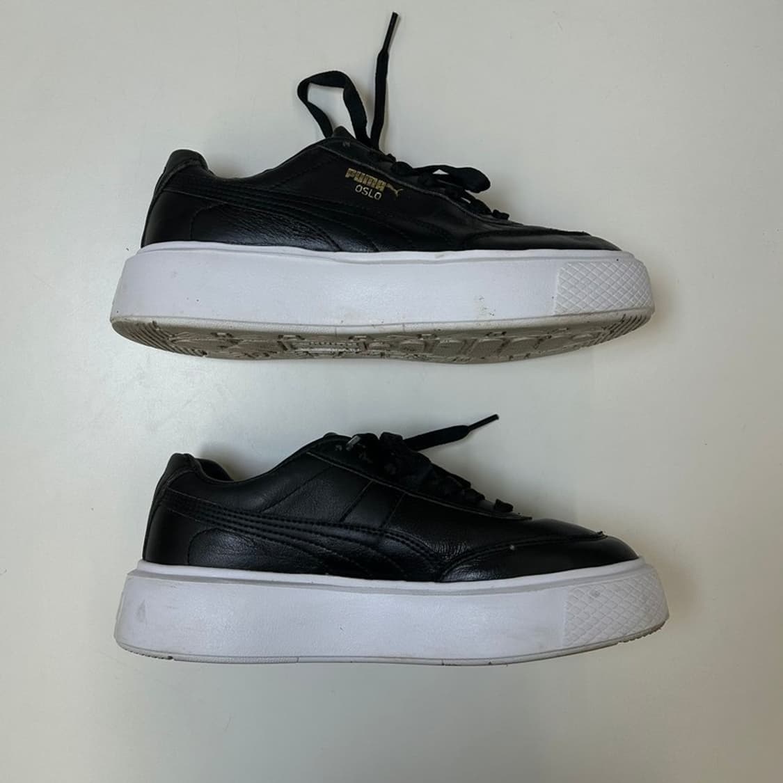 퓨마 레더 오슬로 마야 플랫폼 스니커즈 블랙 230 상품이미지3