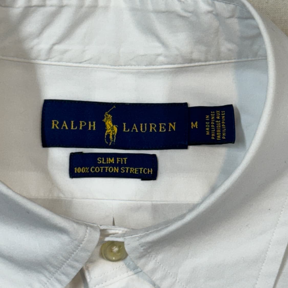 M) 폴로 랄프로렌 클래식 화이트 포플린 셔츠 슬림핏 상품이미지6
