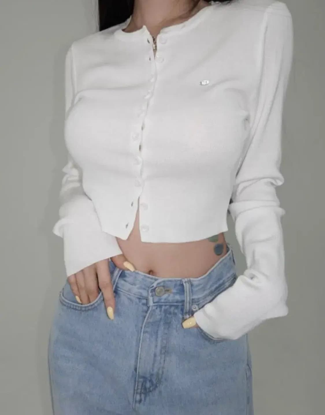 페일제이드 레이온 썸머 가디건 화이트 상품이미지1