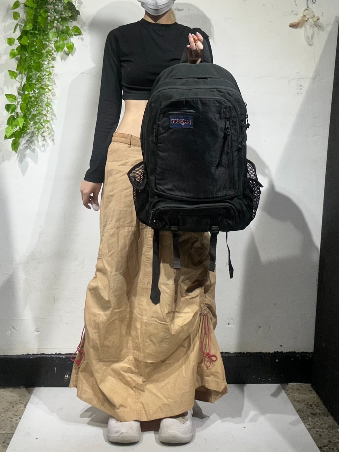 잔스포츠 블랙 엔보이 백팩 가방 상품이미지2